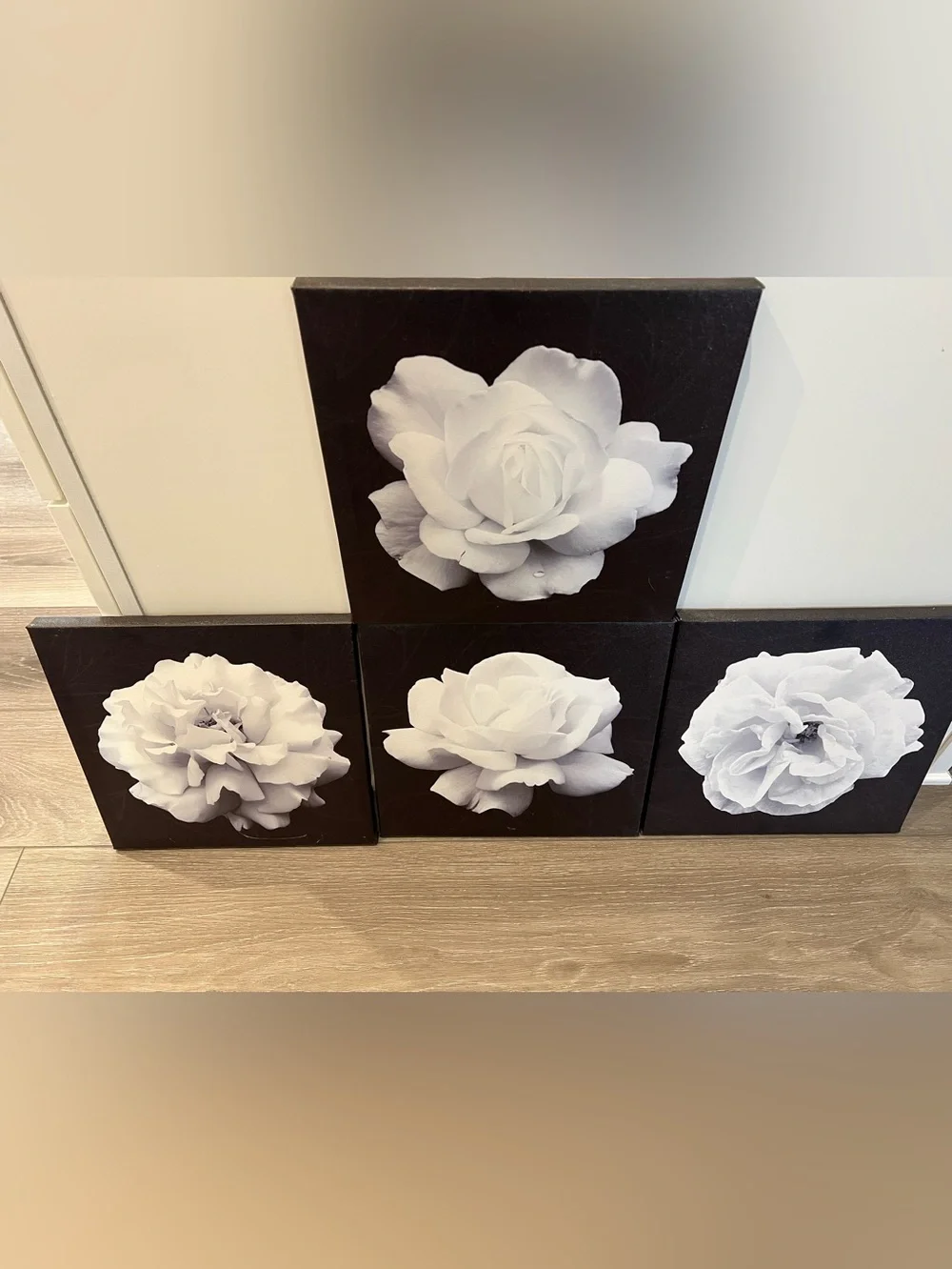 4 piece Flowers Wall Art Canvas Pictures. 12